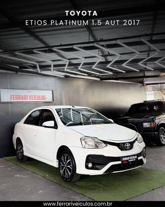 TOYOTA ETIOS 1.5 PLATINUM SEDAN 16V FLEX 4P AUTOMÁTICO TOYOTA ETIOS 1.5 PLATINUM SEDAN 16V FLEX 4P AUTOMÁTICO